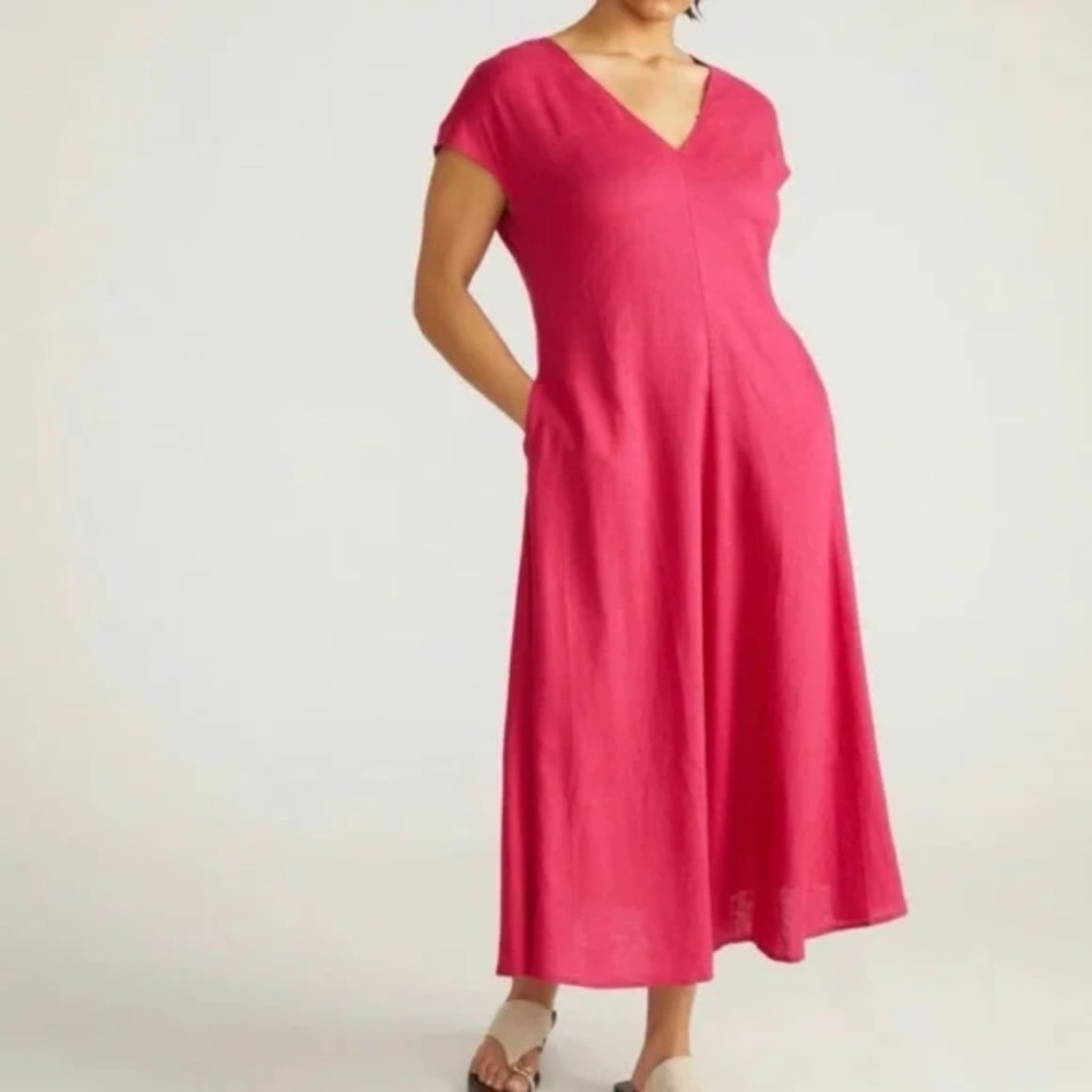 Universal Standard Pink Linen Dress - 26/28 equivalent size